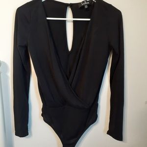 Lulu's Deep V Neck Body Suit